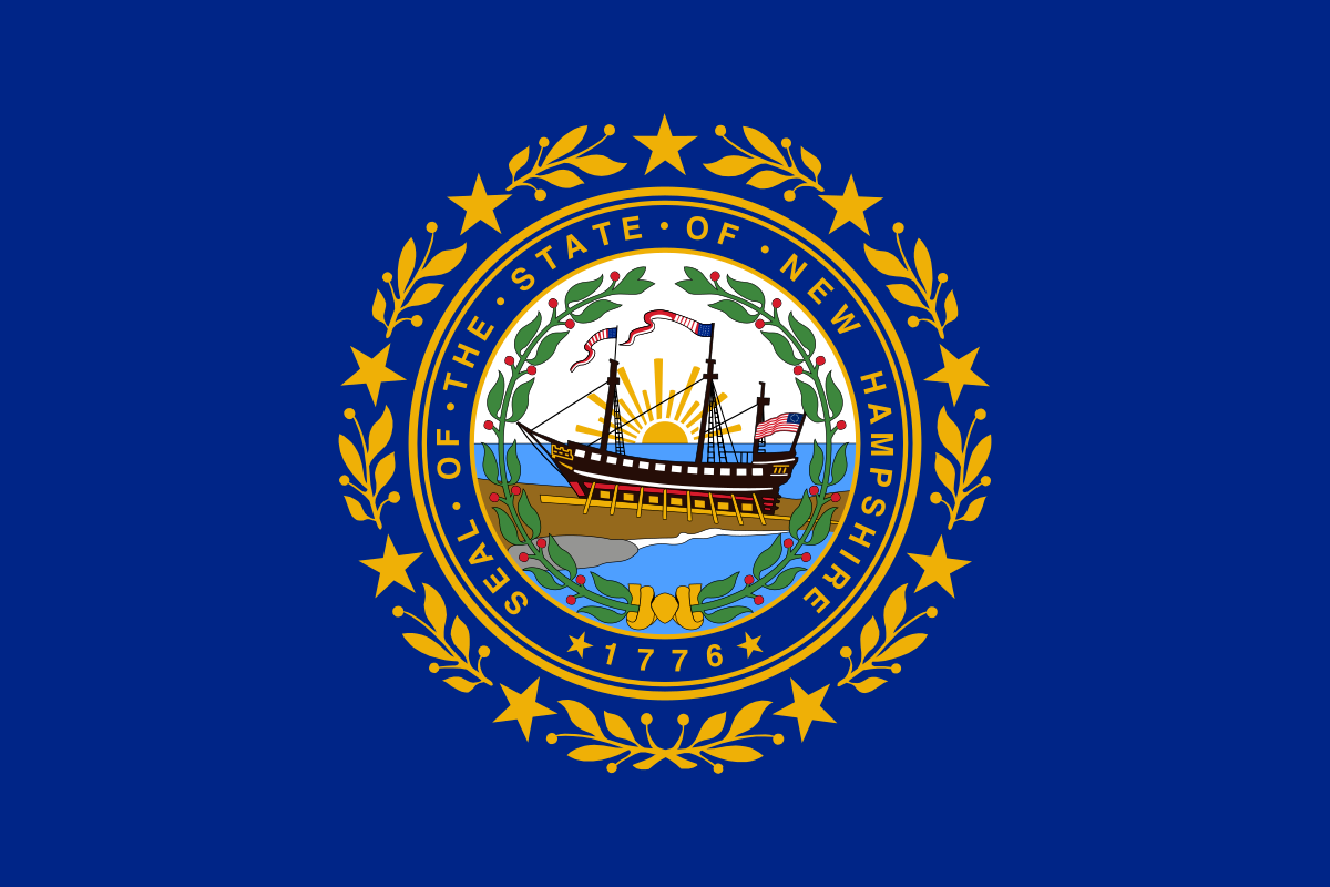 State flag for New Hampshire